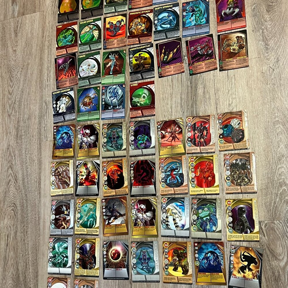 Bakugan Cards Metal And Regular Cards